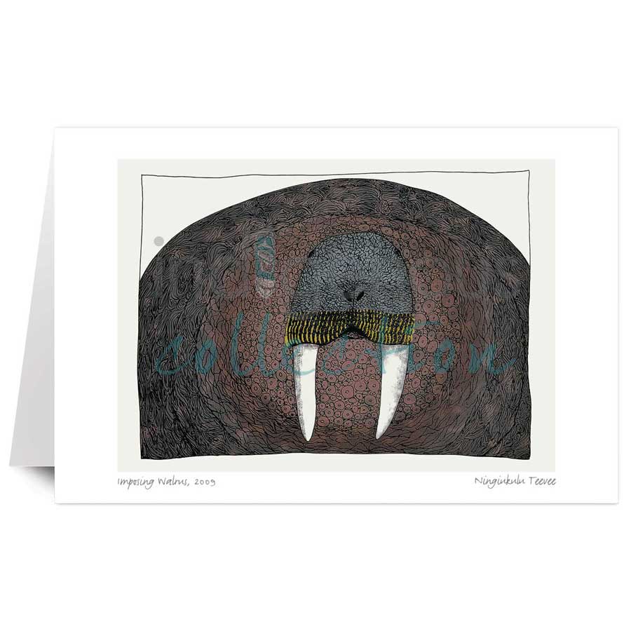 Imposing Walrus by artist Ningiukulu Teevee