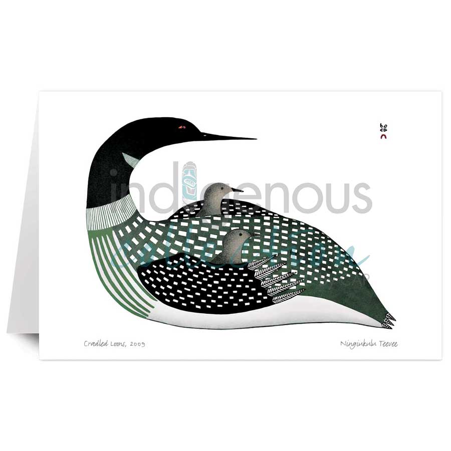 Cradled Loons by artist Ningiukulu Teevee