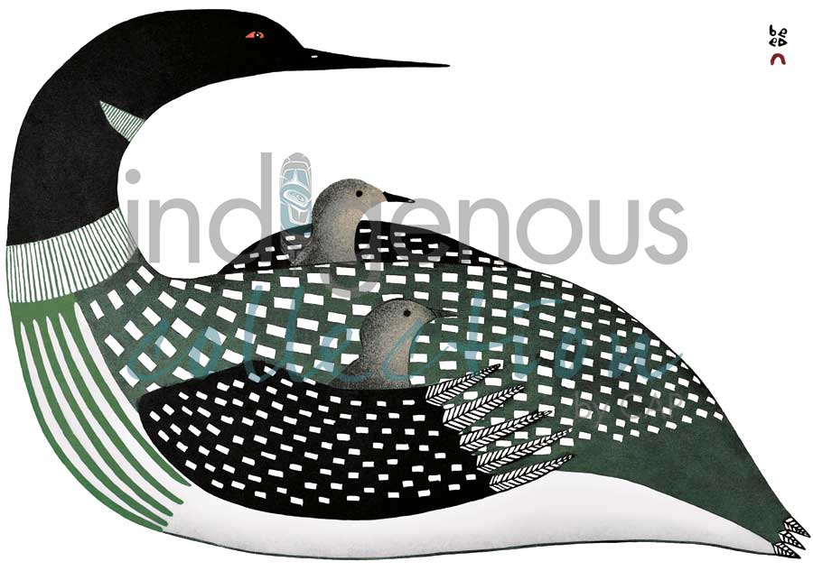 Cradled Loons by artist Ningiukulu Teevee