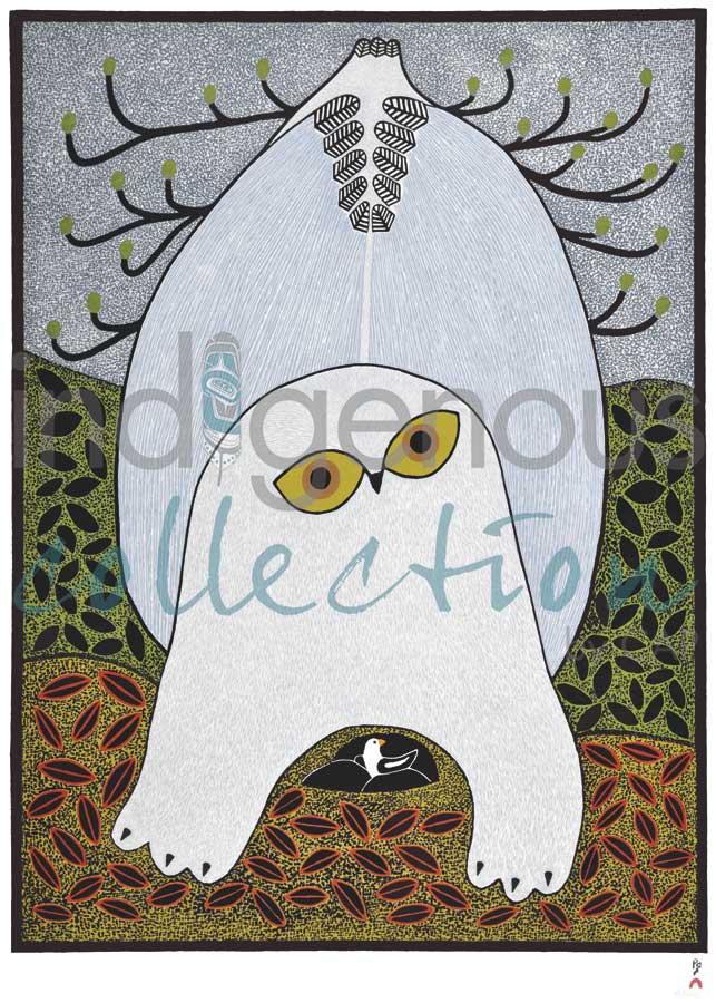 Opulent Owl by artist Ningiukulu Teevee