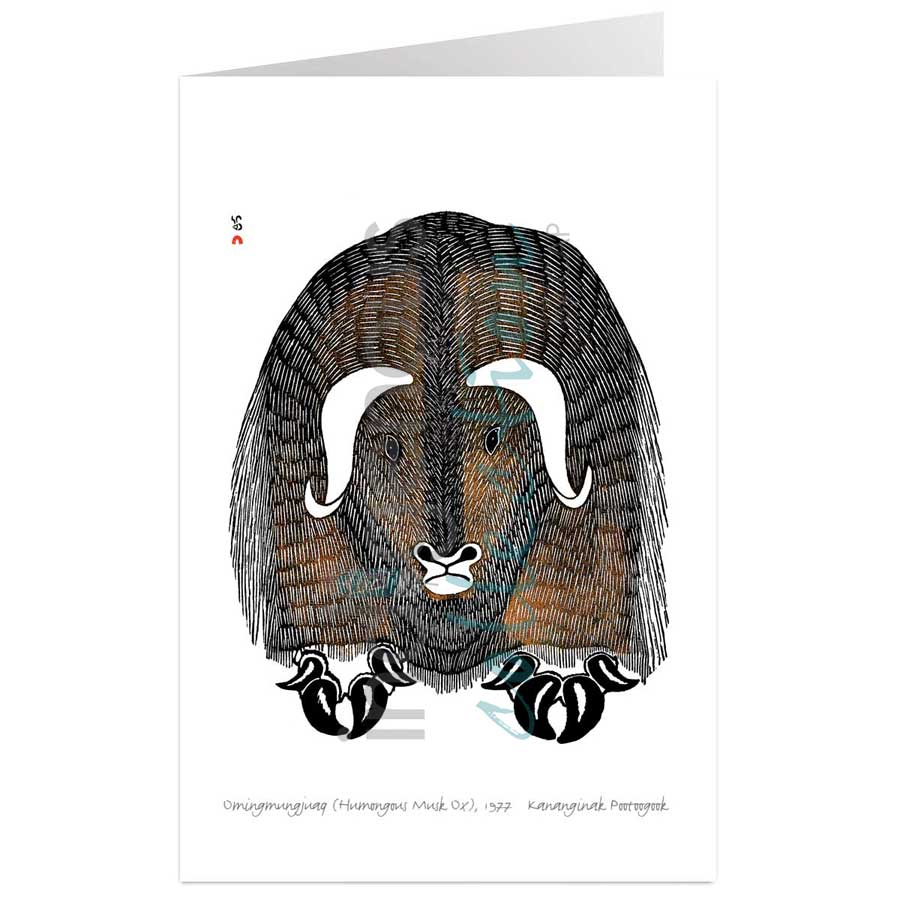 Omingmungjuaq (Humongous Musk Ox) by artist Kananginak Pootoogook