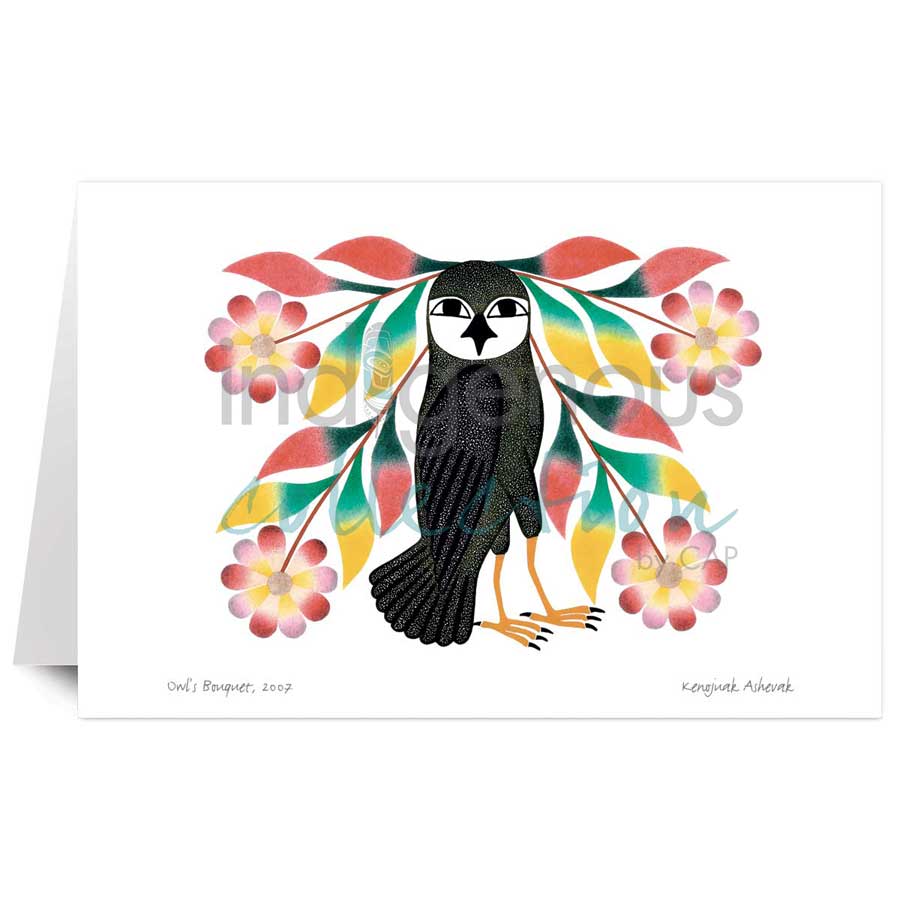 Owl's Bouquet by artist Kenojuak Ashevak