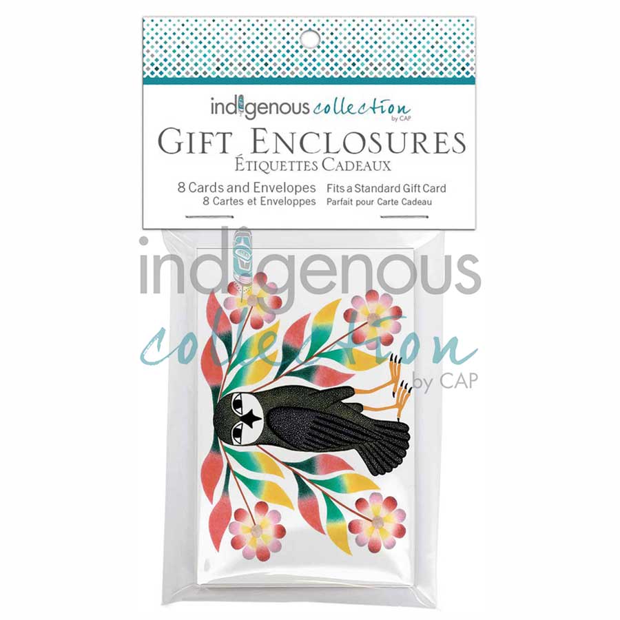 Owl's Bouquet Gift Enclosure Cards by artist Kenojuak Ashevak