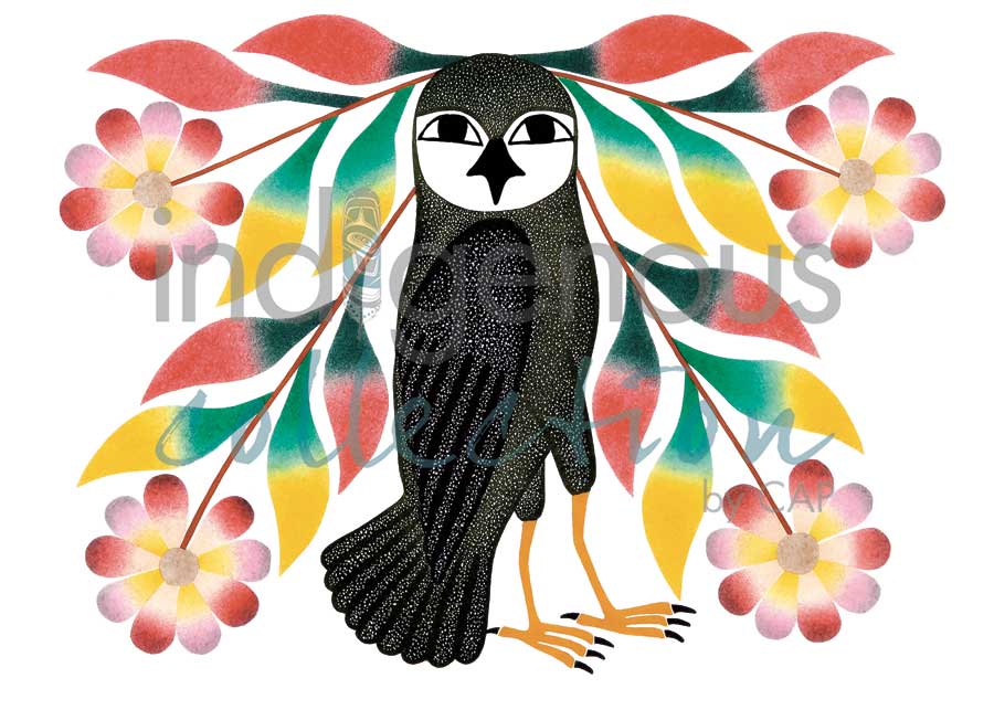 Owl's Bouquet by artist Kenojuak Ashevak