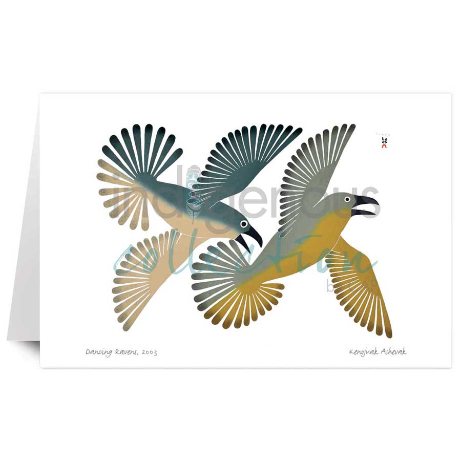 Dancing Ravens by artist Kenojuak Ashevak
