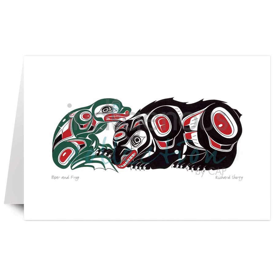 Bear and Frog by artist Richard Shorty