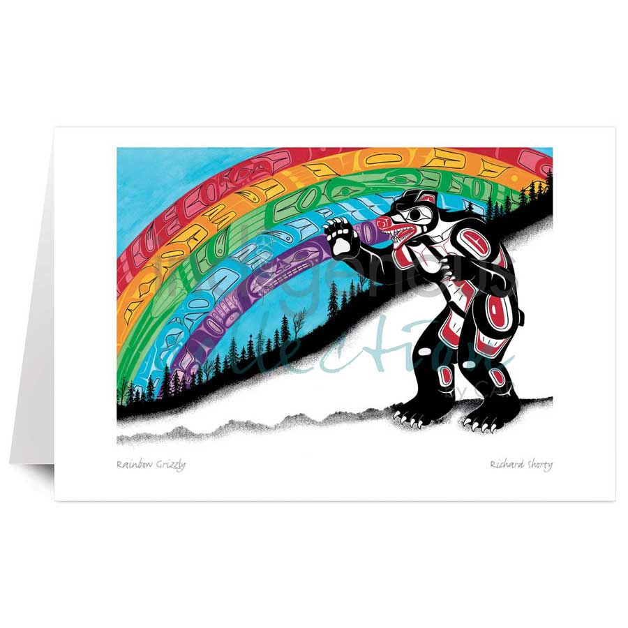 Rainbow Grizzly by artist Richard Shorty