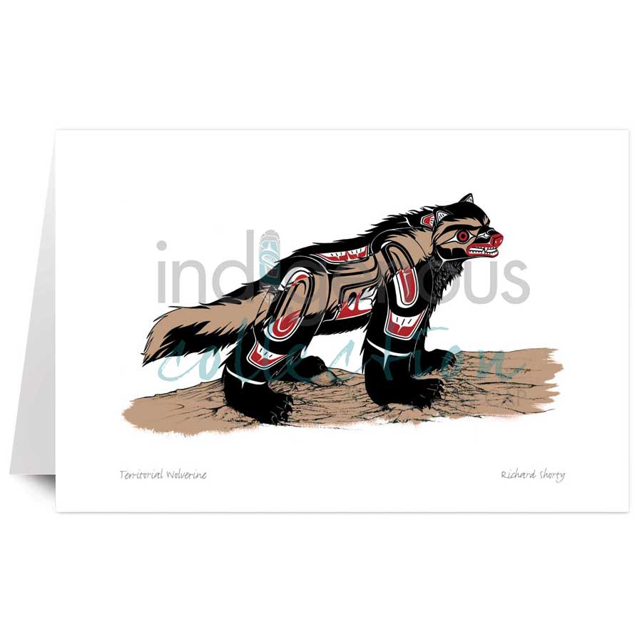 Territorial Wolverine by artist Richard Shorty