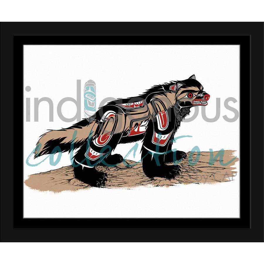 Territorial Wolverine by artist Richard Shorty - Northern Tutchone. Indigenous Collection