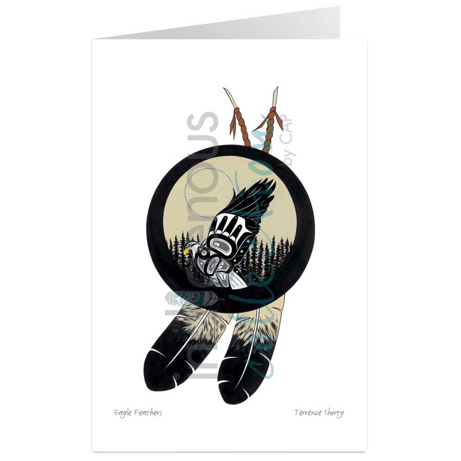 Eagle Feathers by artist Terrence Shorty