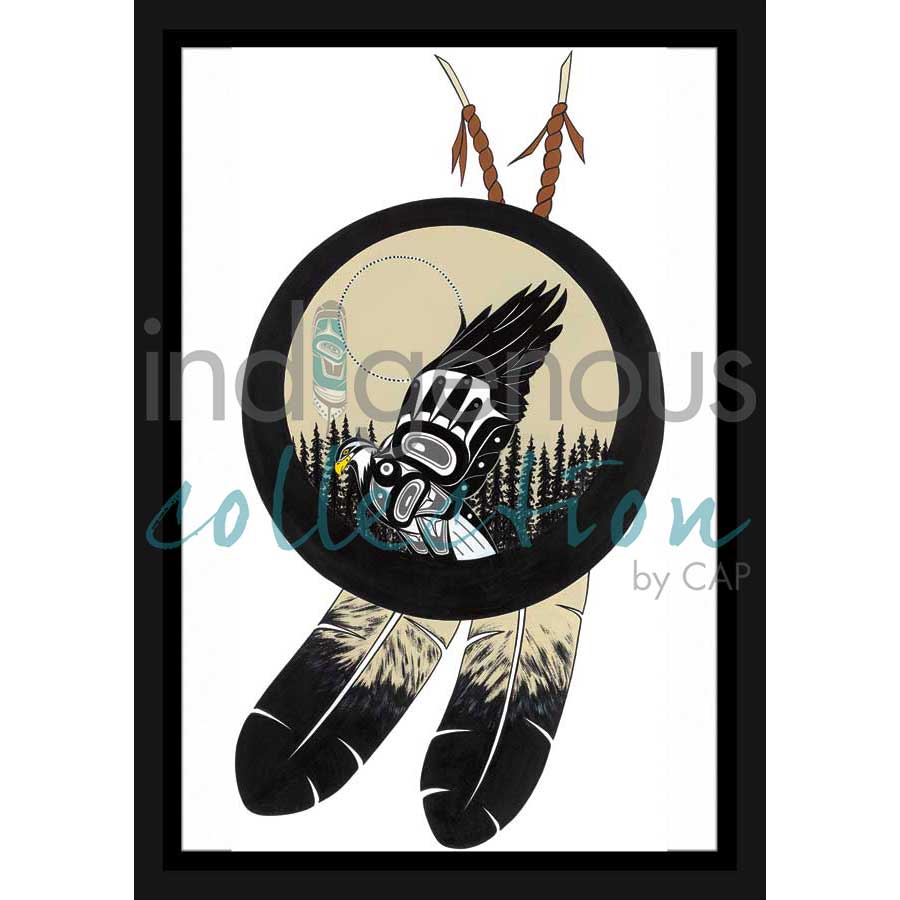 Eagle Feathers by artist Terrence Shorty - Northern Tutchone. Indigenous Collection