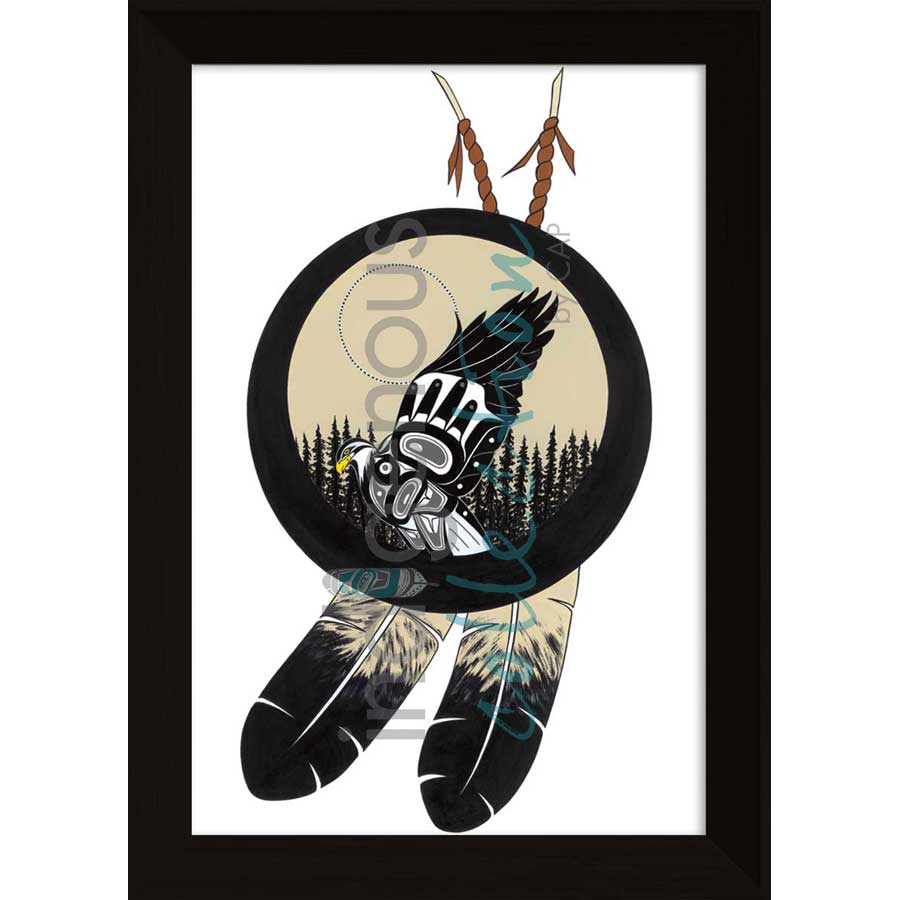 Eagle Feathers by artist Terrence Shorty - Northern Tutchone. Indigenous Collection
