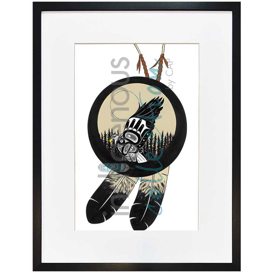 Eagle Feathers by artist Terrence Shorty - Northern Tutchone. Indigenous Collection