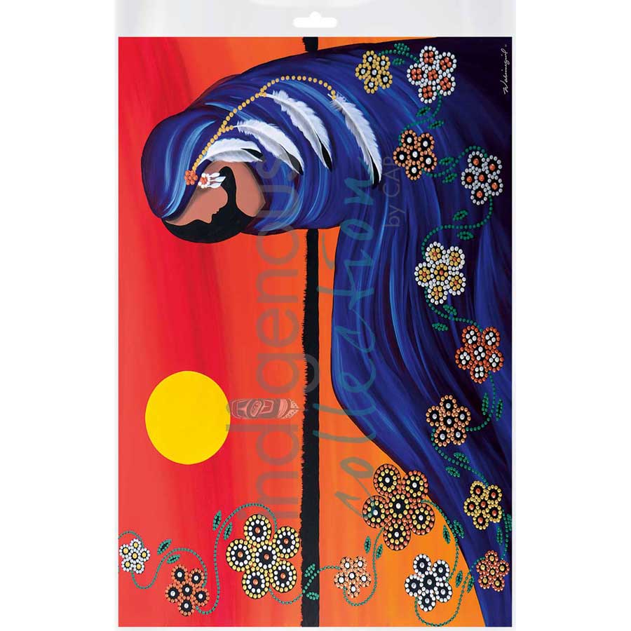 Evening Sun Woman by artist Betty Albert - Cree. Indigenous Collection