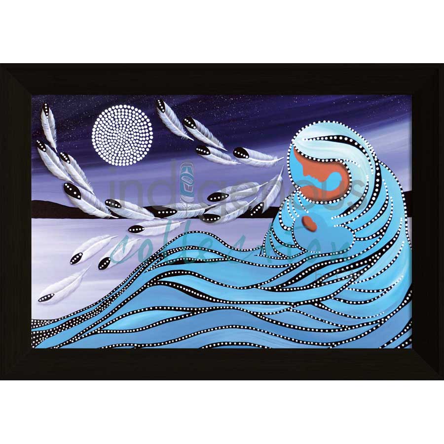 Mother & Moon by artist Betty Albert - Cree. Indigenous Collection