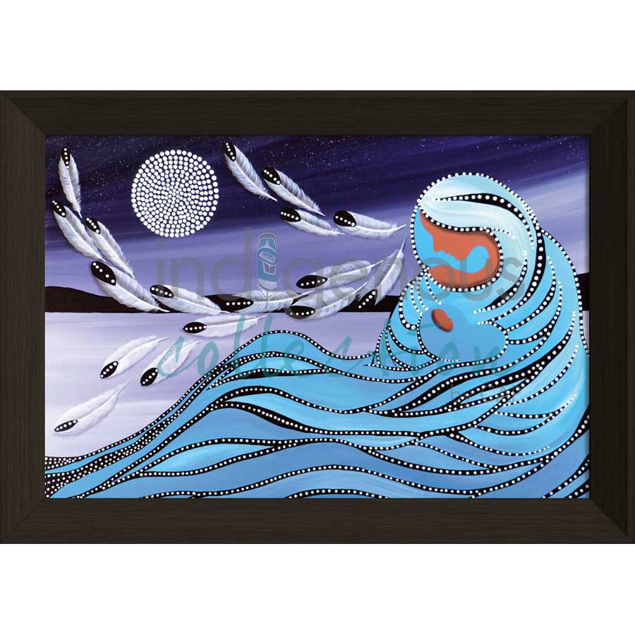 Mother & Moon by artist Betty Albert - Cree. Indigenous Collection