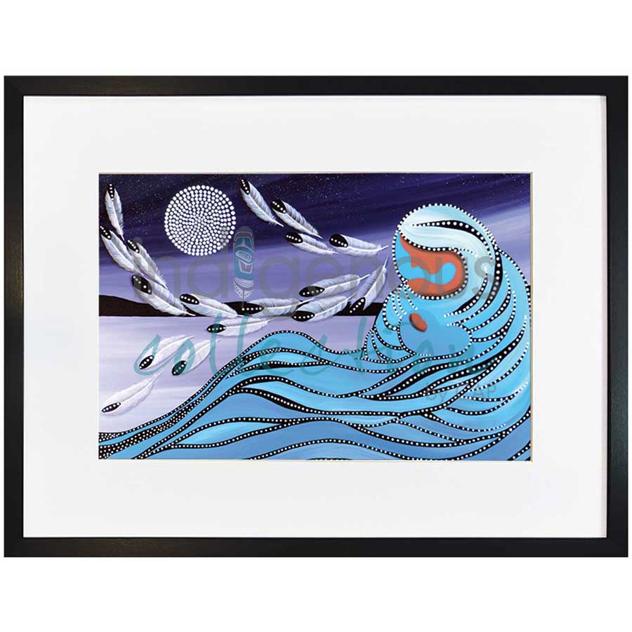 Mother & Moon by artist Betty Albert - Cree. Indigenous Collection