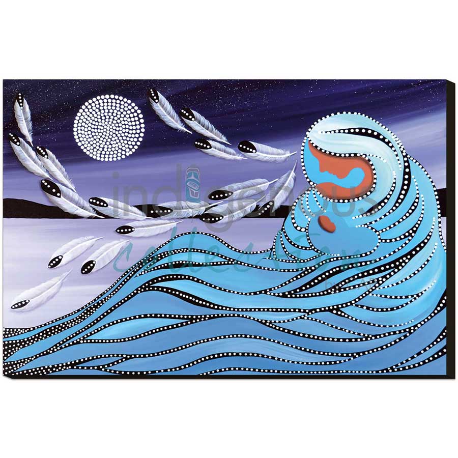Mother & Moon by artist Betty Albert - Cree. Indigenous Collection
