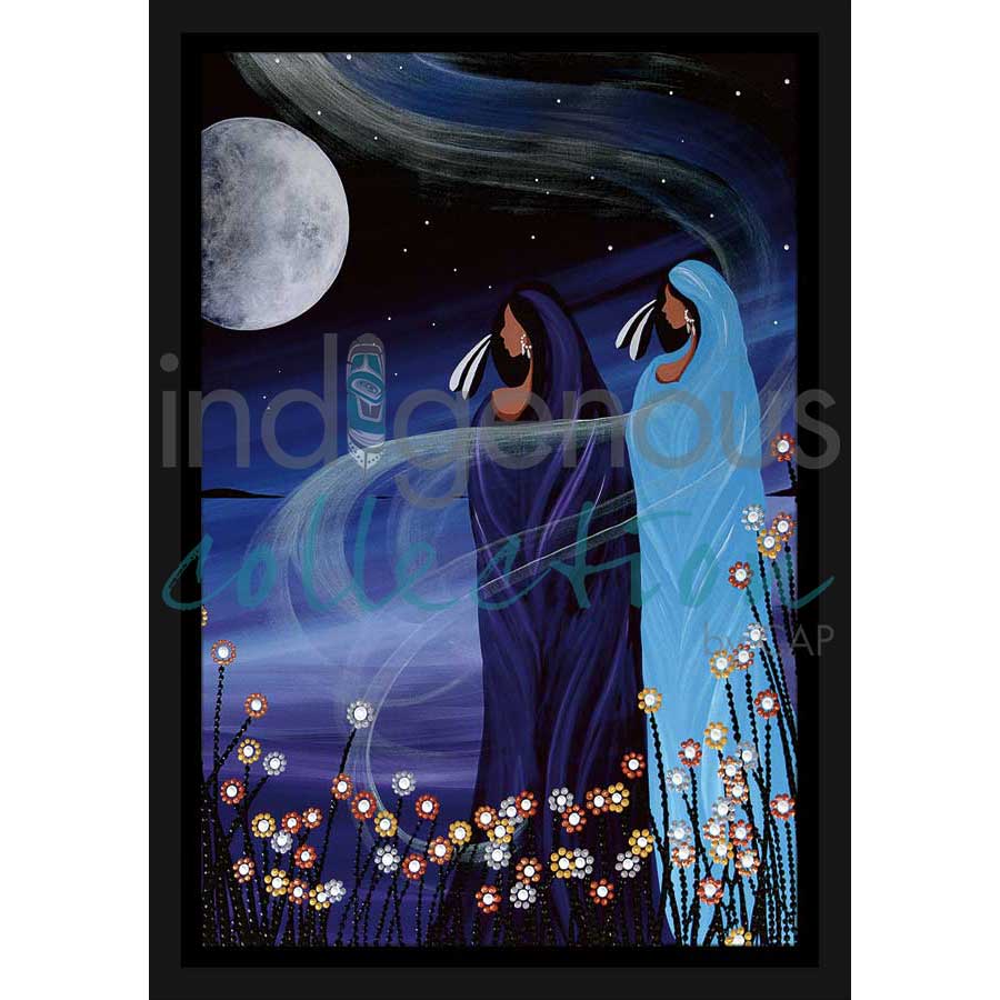 Northern Lights I by artist Betty Albert - Cree. Indigenous Collection