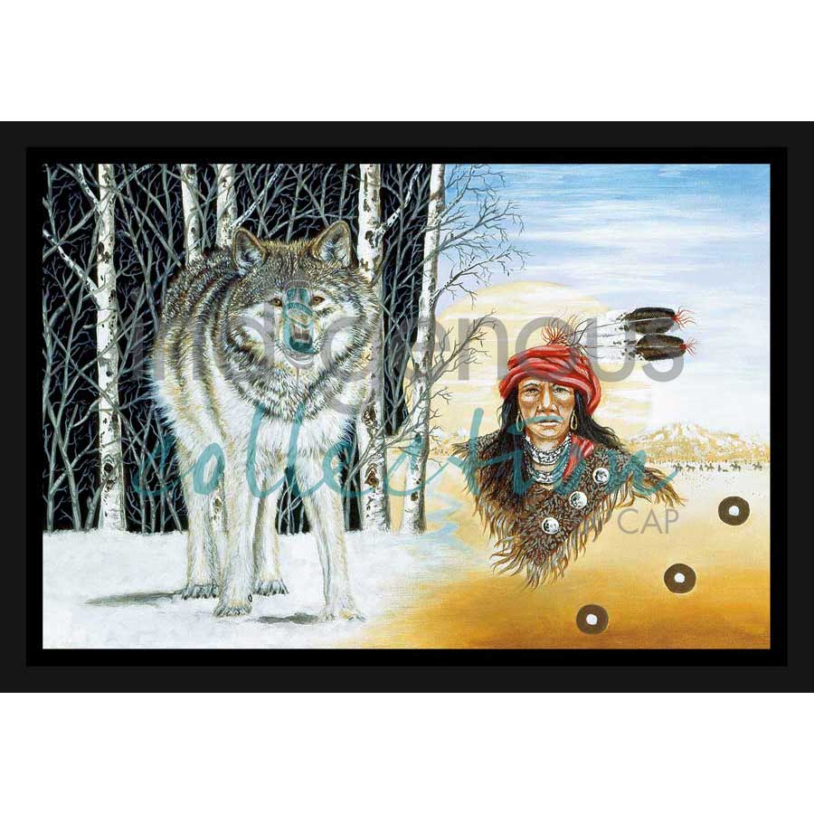 Cherokee Wolf Clan by artist John Balloue - Cherokee. Indigenous Collection