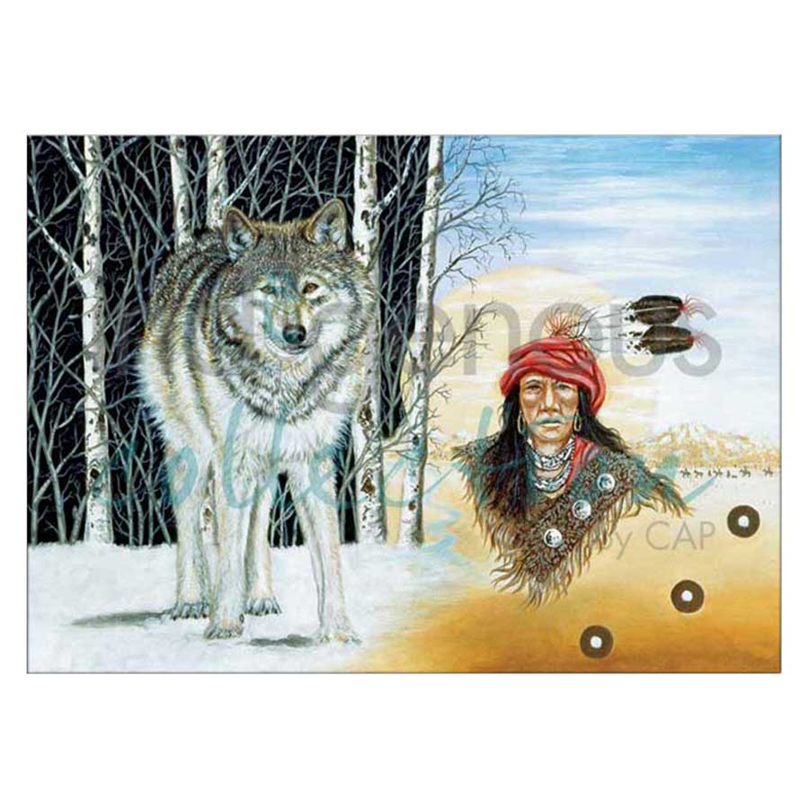 Cherokee Wolf Clan Canvas Prints