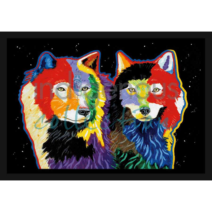 Star Gazers by artist John Balloue - Cherokee. Indigenous Collection
