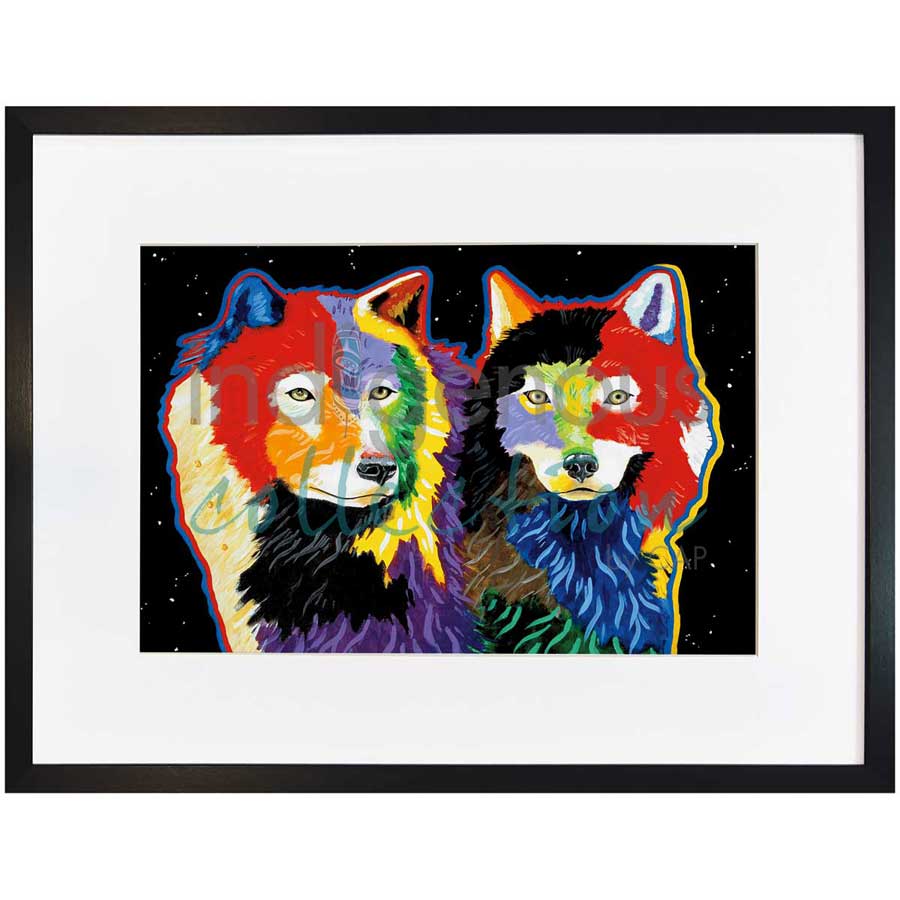 Star Gazers by artist John Balloue - Cherokee. Indigenous Collection