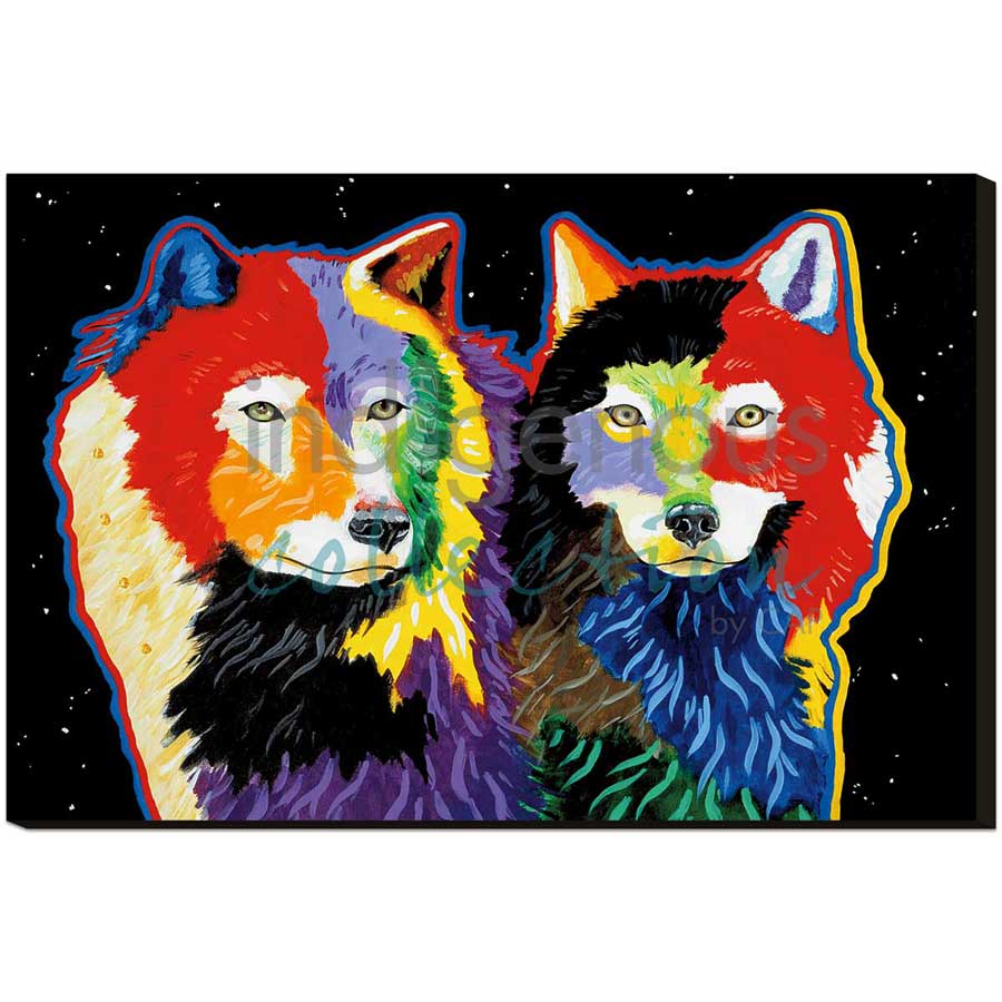 Star Gazers by artist John Balloue - Cherokee. Indigenous Collection
