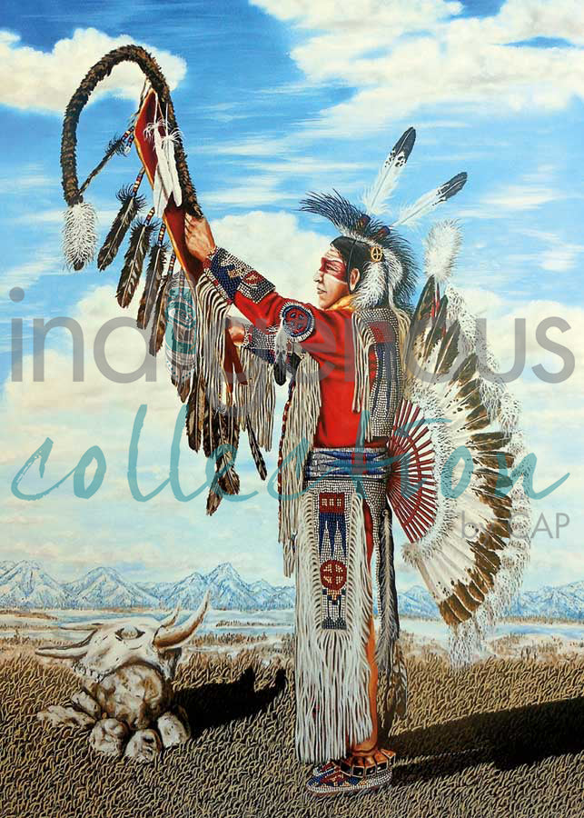 Thanking the Great Spirit by artist John Balloue