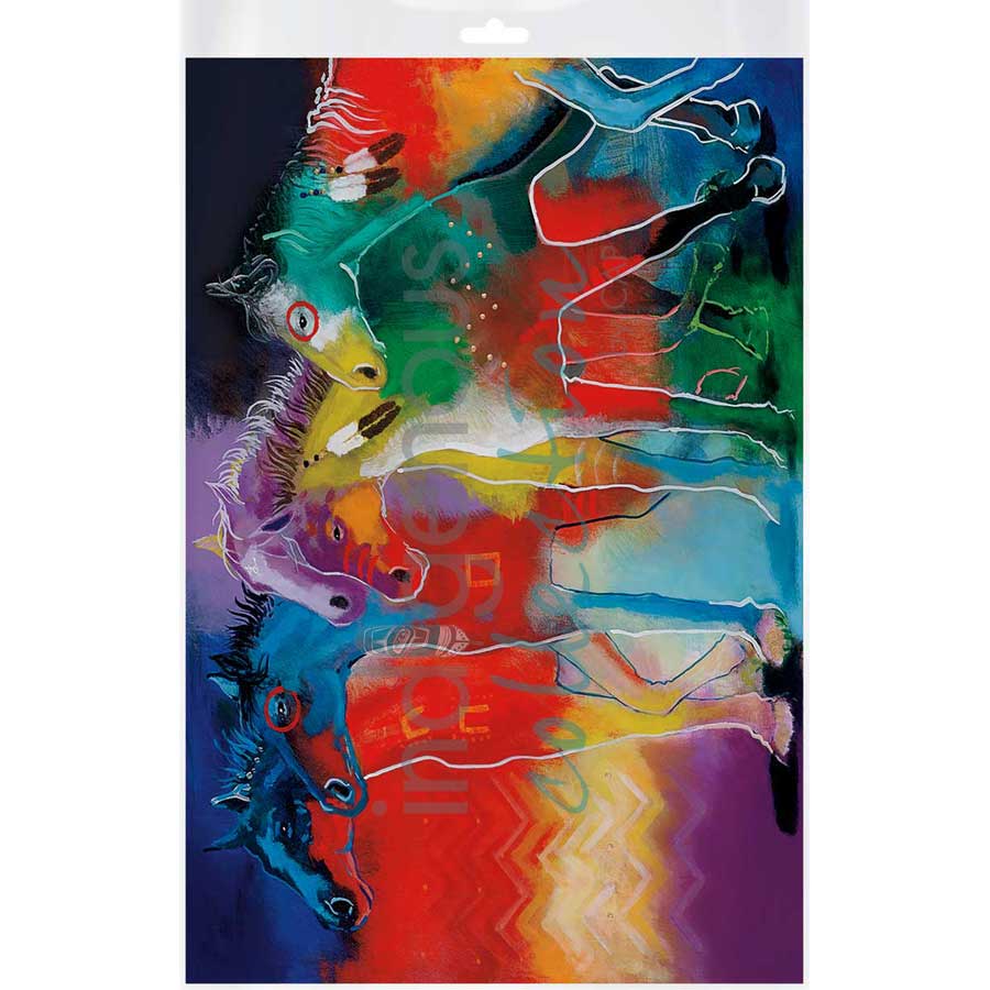 Dreams of Running by artist John Balloue - Cherokee. Indigenous Collection