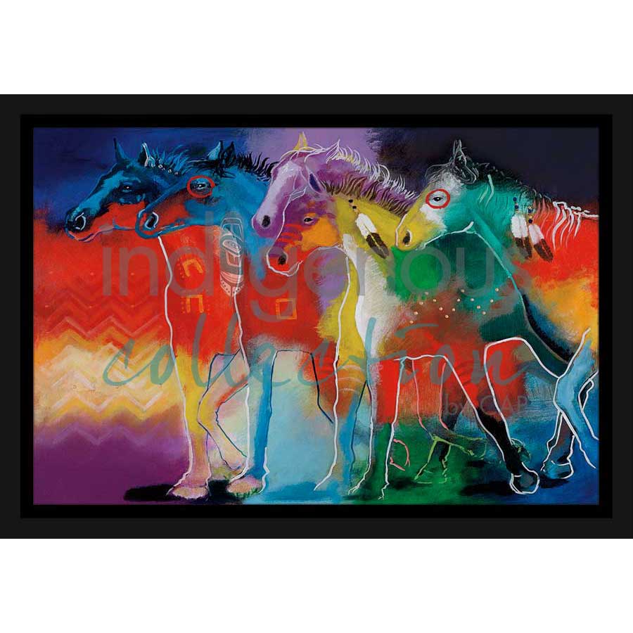 Dreams of Running by artist John Balloue - Cherokee. Indigenous Collection