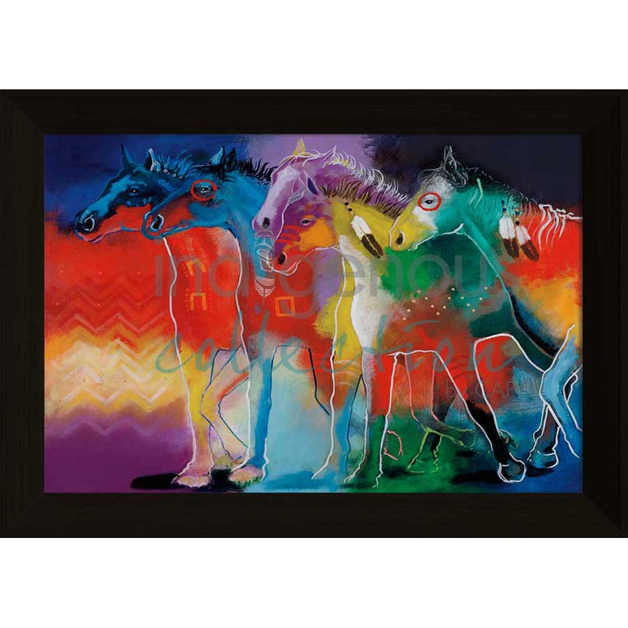 Dreams of Running by artist John Balloue - Cherokee. Indigenous Collection