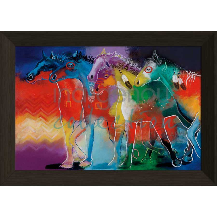Dreams of Running by artist John Balloue - Cherokee. Indigenous Collection