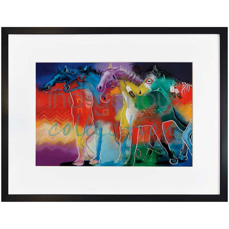 Dreams of Running by artist John Balloue - Cherokee. Indigenous Collection