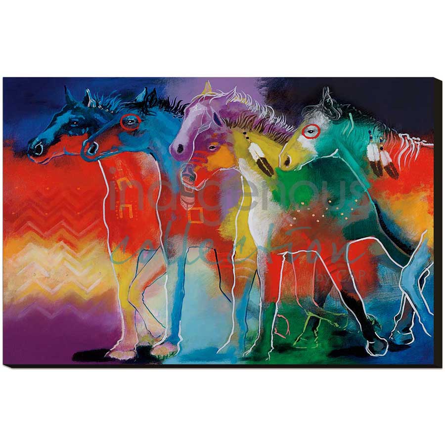 Dreams of Running by artist John Balloue - Cherokee. Indigenous Collection
