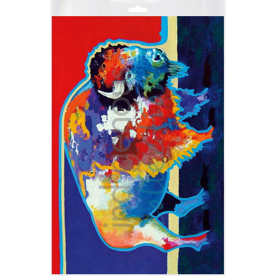 Balloue Bison by artist John Balloue - Cherokee. Indigenous Collection