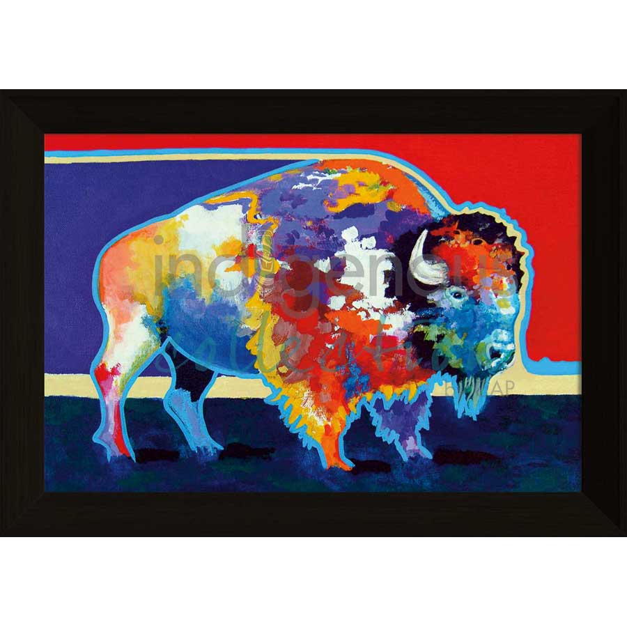 Balloue Bison by artist John Balloue - Cherokee. Indigenous Collection
