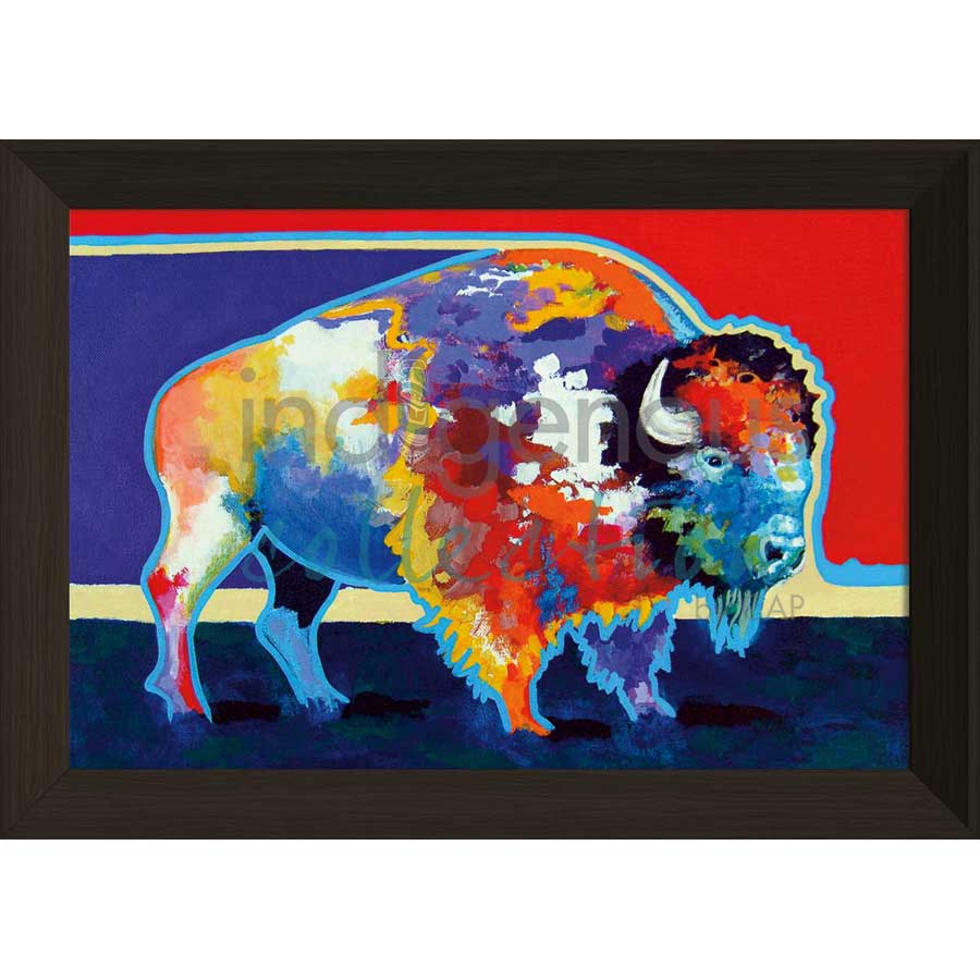 Balloue Bison by artist John Balloue - Cherokee. Indigenous Collection