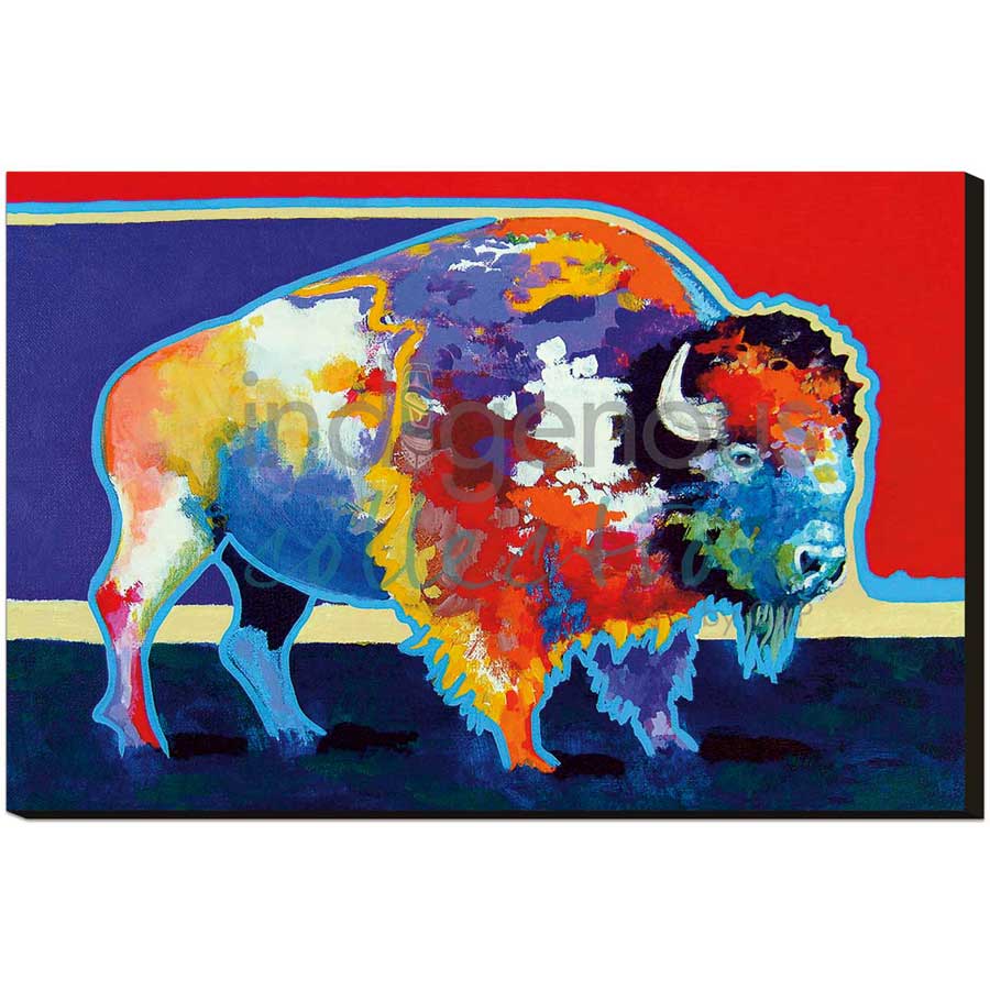 Balloue Bison by artist John Balloue - Cherokee. Indigenous Collection