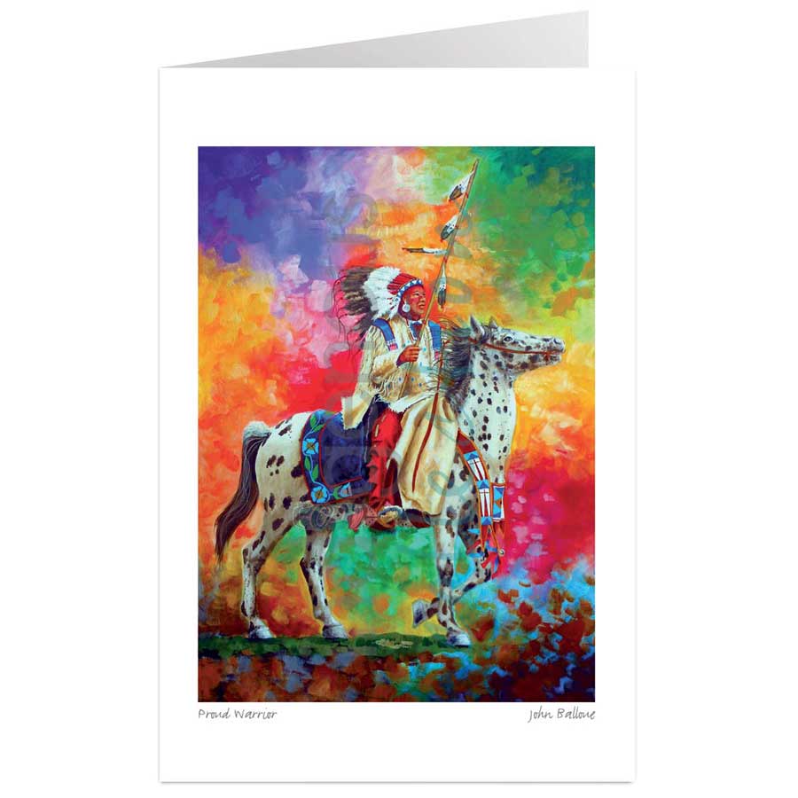 Proud Warrior by artist John Balloue