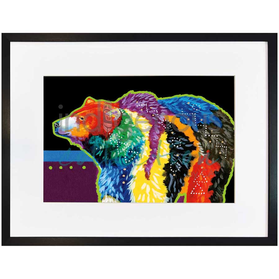 Brother Bear by artist John Balloue - Cherokee. Indigenous Collection