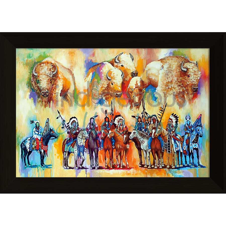 Mystic Warriors by artist John Balloue - Cherokee. Indigenous Collection