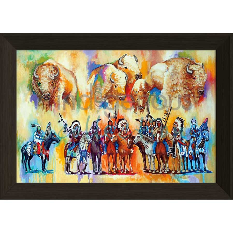 Mystic Warriors by artist John Balloue - Cherokee. Indigenous Collection