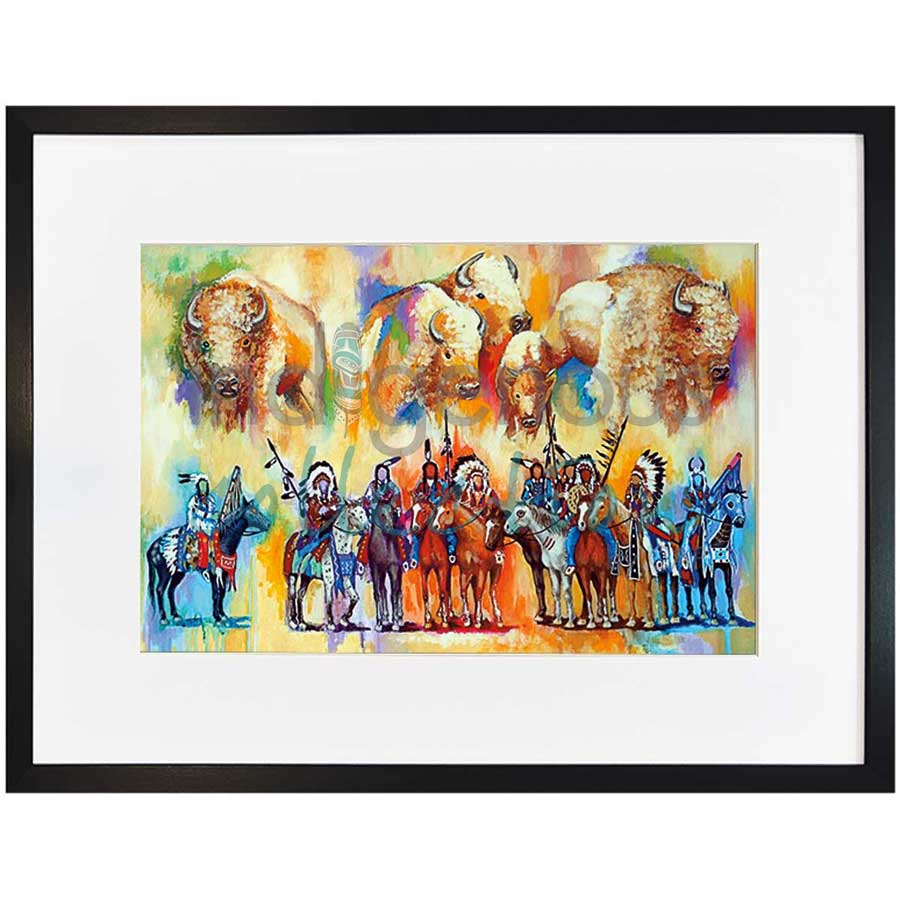 Mystic Warriors by artist John Balloue - Cherokee. Indigenous Collection