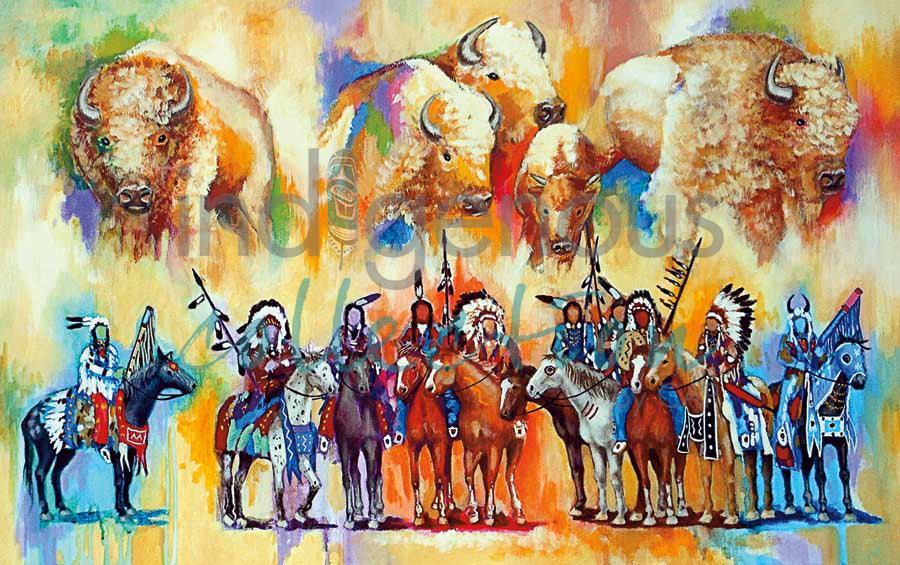 Mystic Warriors by artist John Balloue