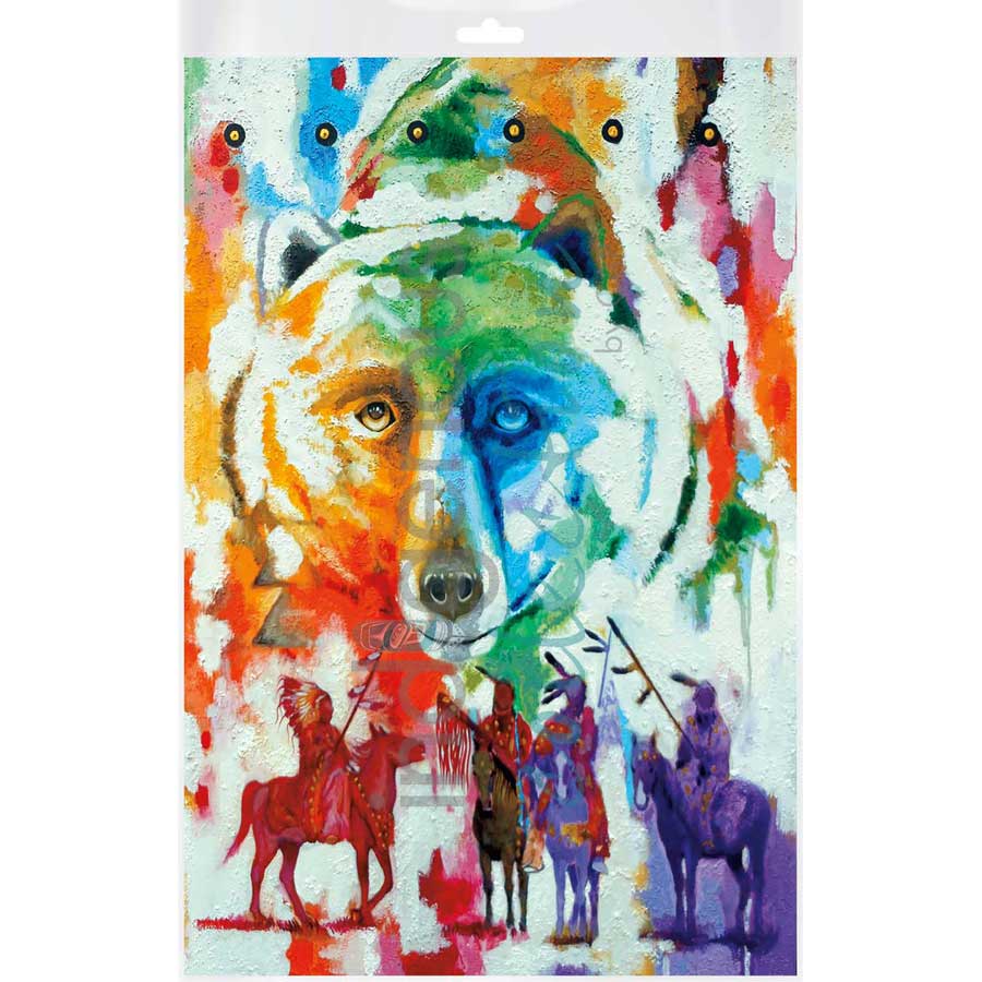 Bear Clan by artist John Balloue - Cherokee. Indigenous Collection