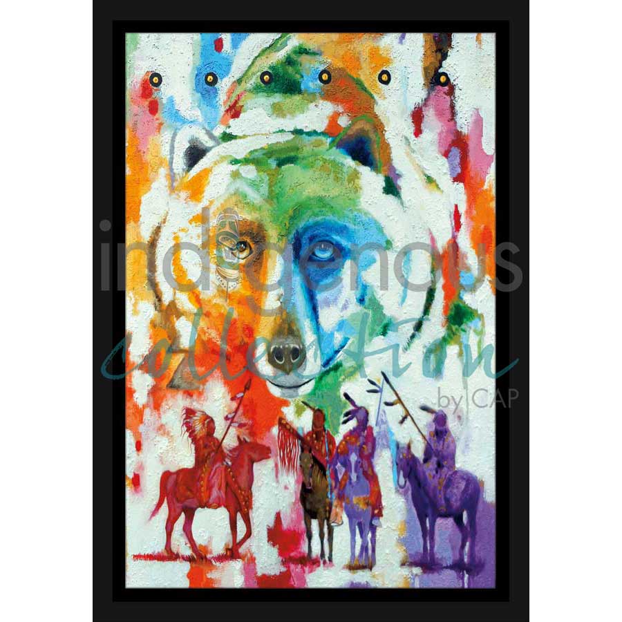 Bear Clan by artist John Balloue - Cherokee. Indigenous Collection