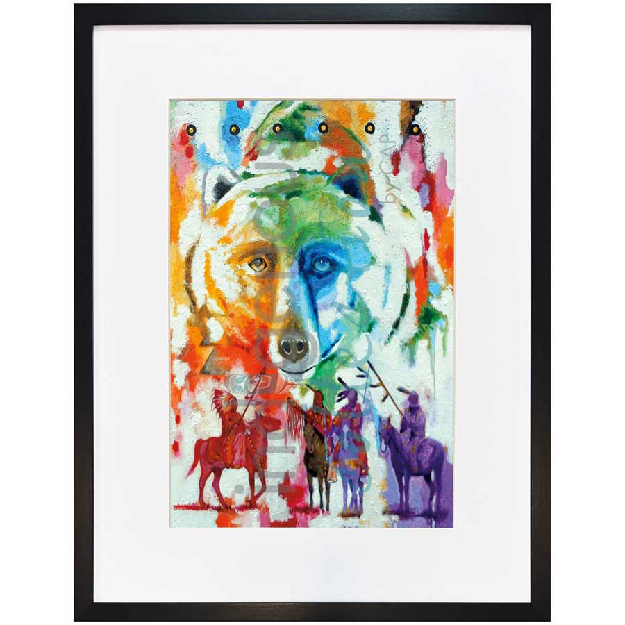 Bear Clan by artist John Balloue - Cherokee. Indigenous Collection