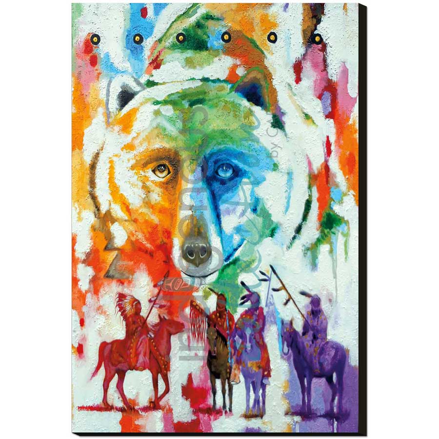 Bear Clan by artist John Balloue - Cherokee. Indigenous Collection