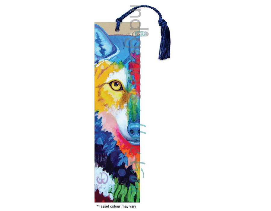 Big Wolf Bookmark by artist John Balloue